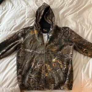 Carhartt Woodland Camo Zip-Up Hoodie